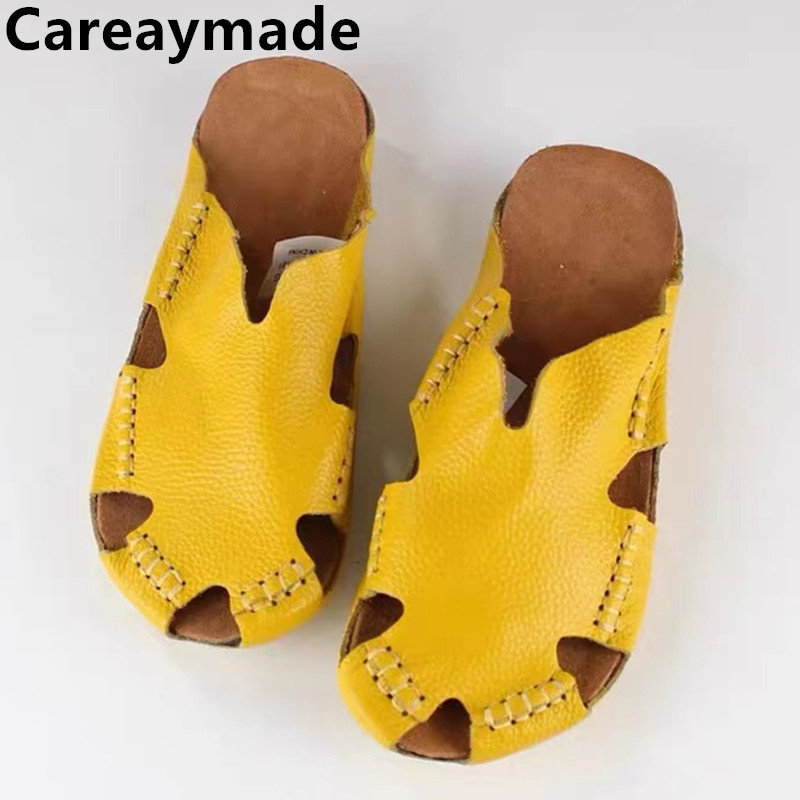 Men Shoes Xxl - Careaymade-Sepatu Kasual Kulit Asli Sepatu Flat