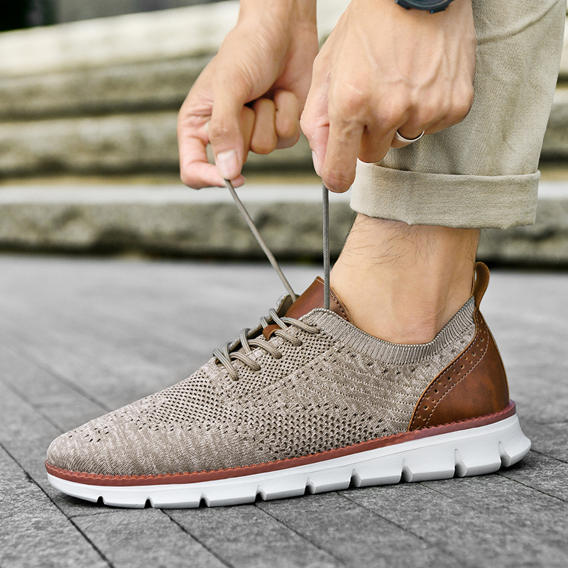 Men Shoes Oxford - Sepatu Kasual Pria Sepatu Flat Brogue