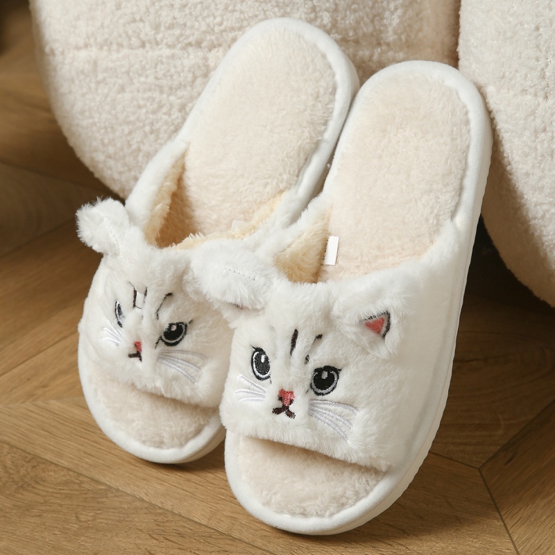 Men Shoes On Sale - Sendal Jepit Bulu Kucing Lucu Untuk