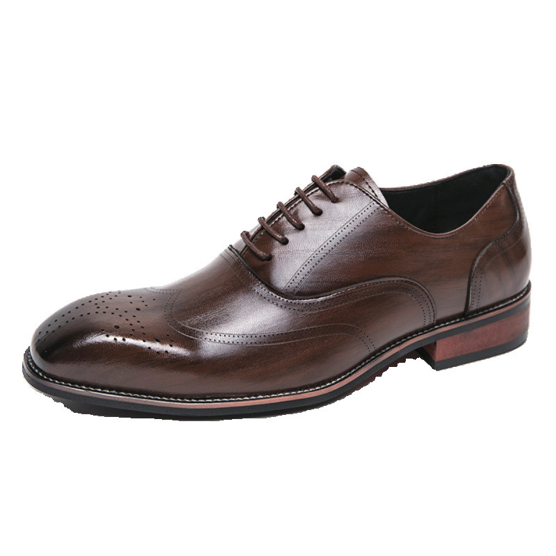 Sepatu Kulit Pria Model Klasik - Men Shoes Official ulasan dan harga