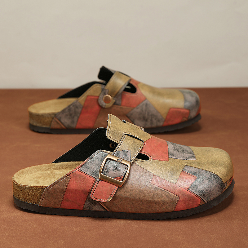 Sendal Unisex Cork Closed Toe  - Men Shoes On Sale ulasan dan harga