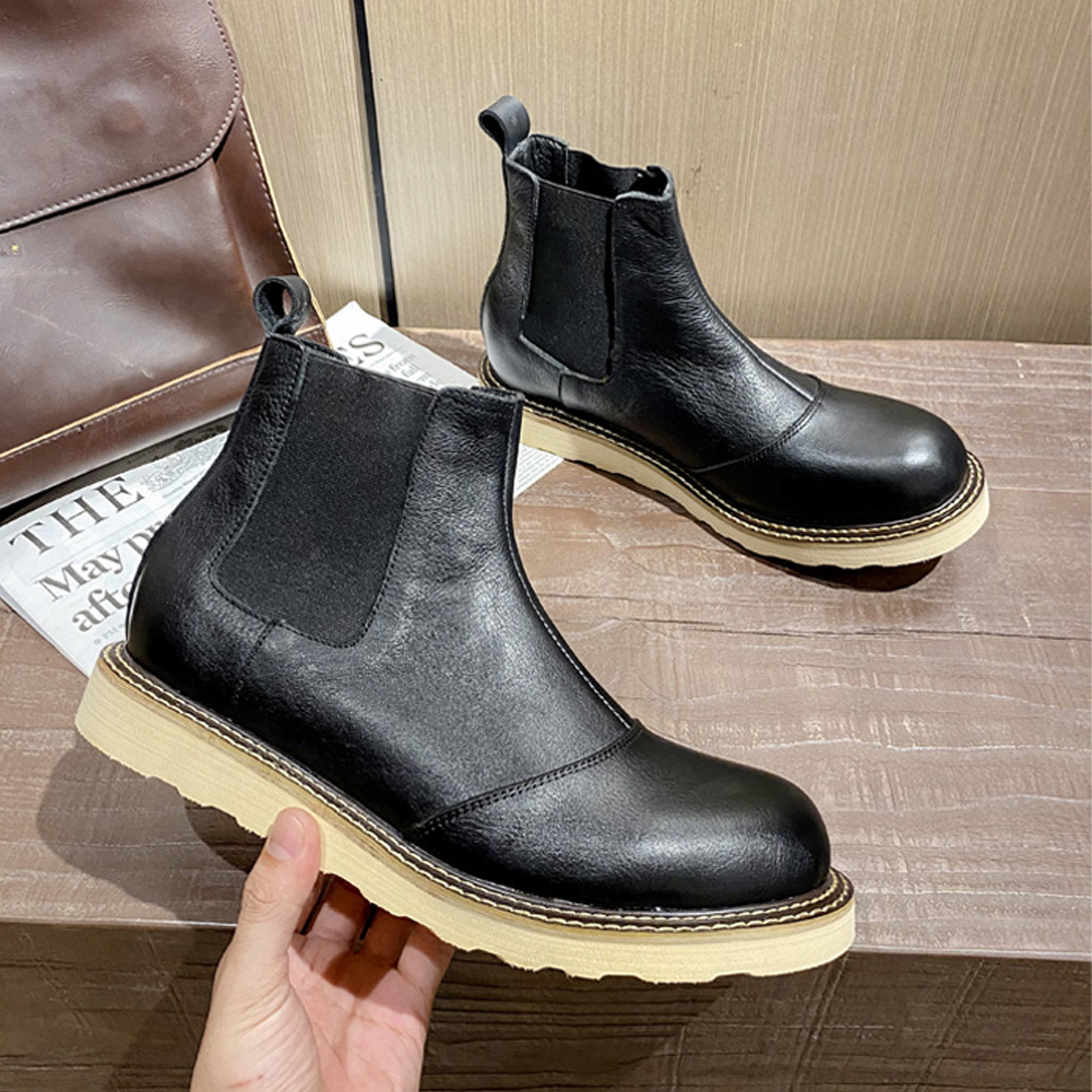 Sepatu Boots Chelsea Kulit Asl - Men Shoes Oxford ulasan dan harga