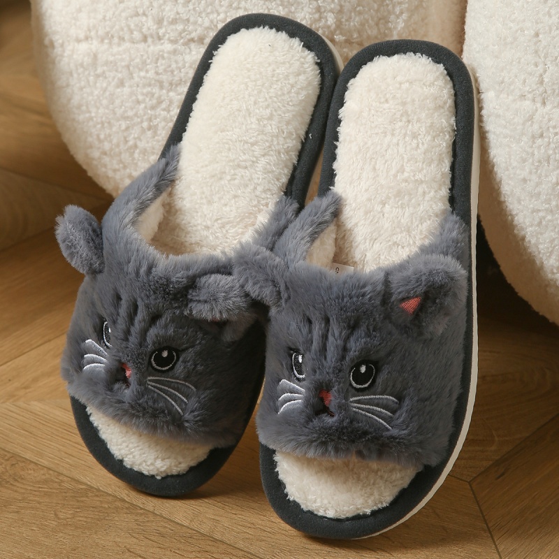 Sendal Jepit Bulu Kucing Lucu  - Men Shoes On Sale ulasan dan harga