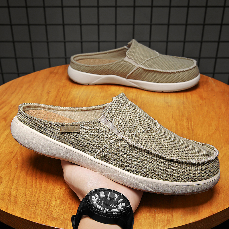 Sepatu Setengah Slip On Kanvas - Men Shoes Xxl ulasan dan harga