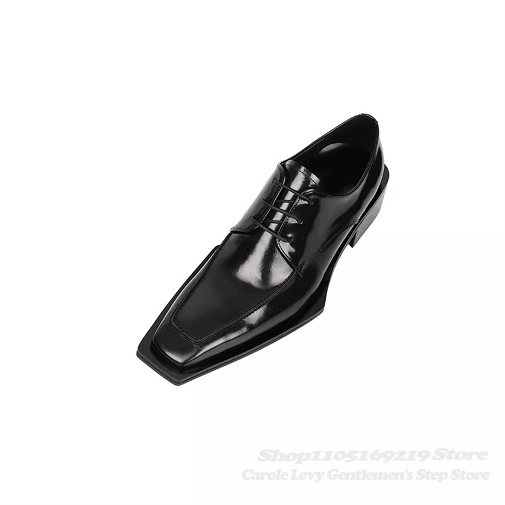 Sepatu Derby Kulit Paten Hitam - Men Shoes Oxford ulasan dan harga