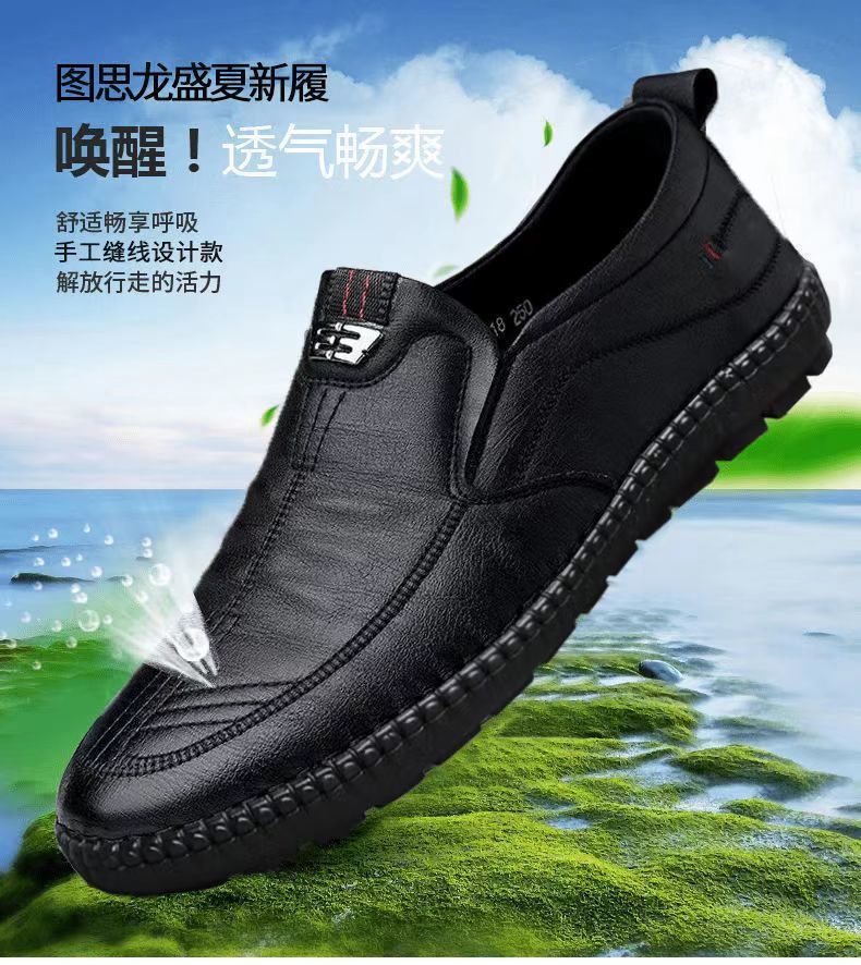 Sepatu pantofel kulit Slip pri - Men Shoes Official ulasan dan harga