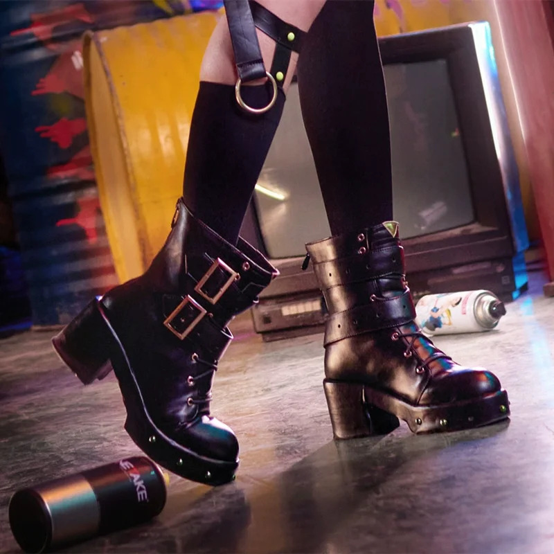 Sepatu Boots Kulit PU Hitam Ni - Men'S Shoes Zone ulasan dan harga